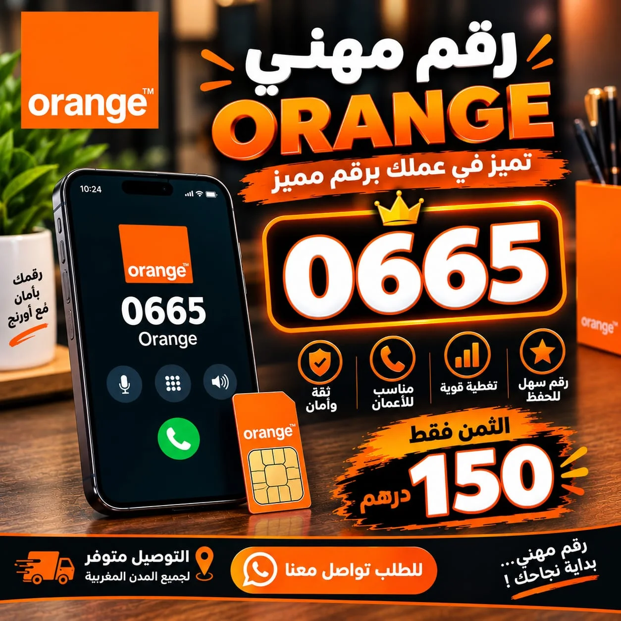 رقم مهني 0665 اورونج ORANGE