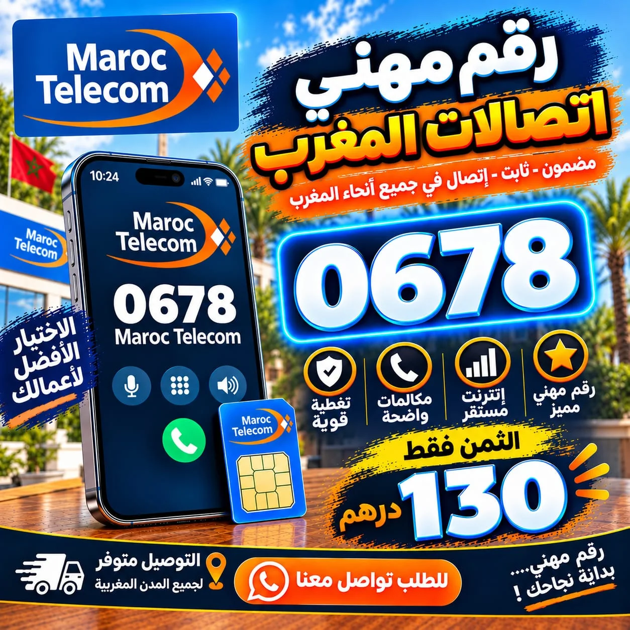 رقم مهني 0678 اتصالات المغرب MAROC TELECOM