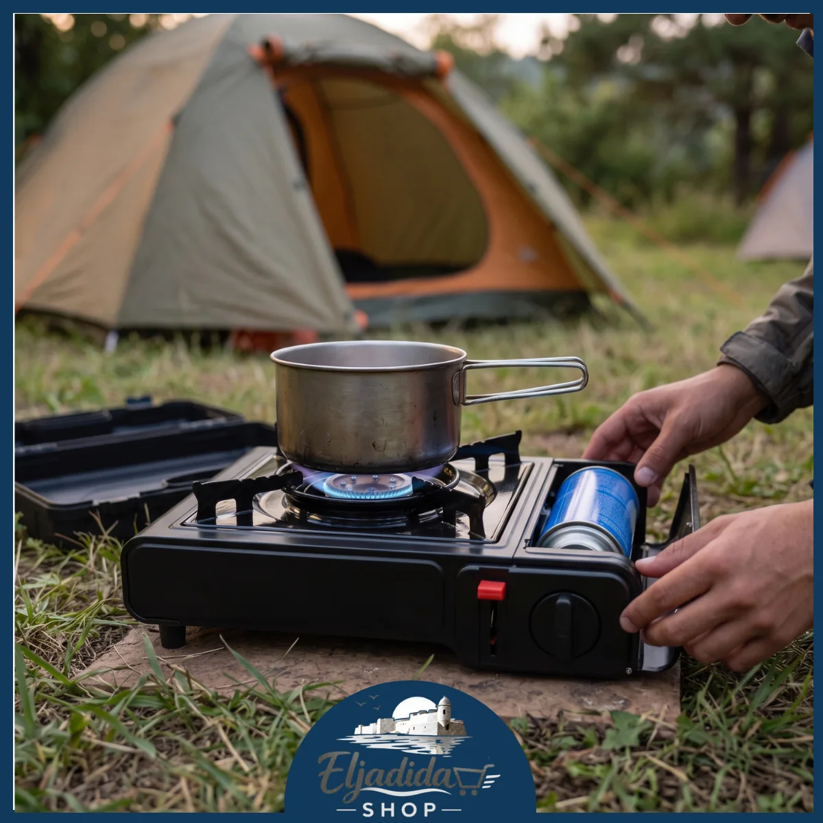 Camping Stove - موقد الغاز المحمول للرحلات والتخييم