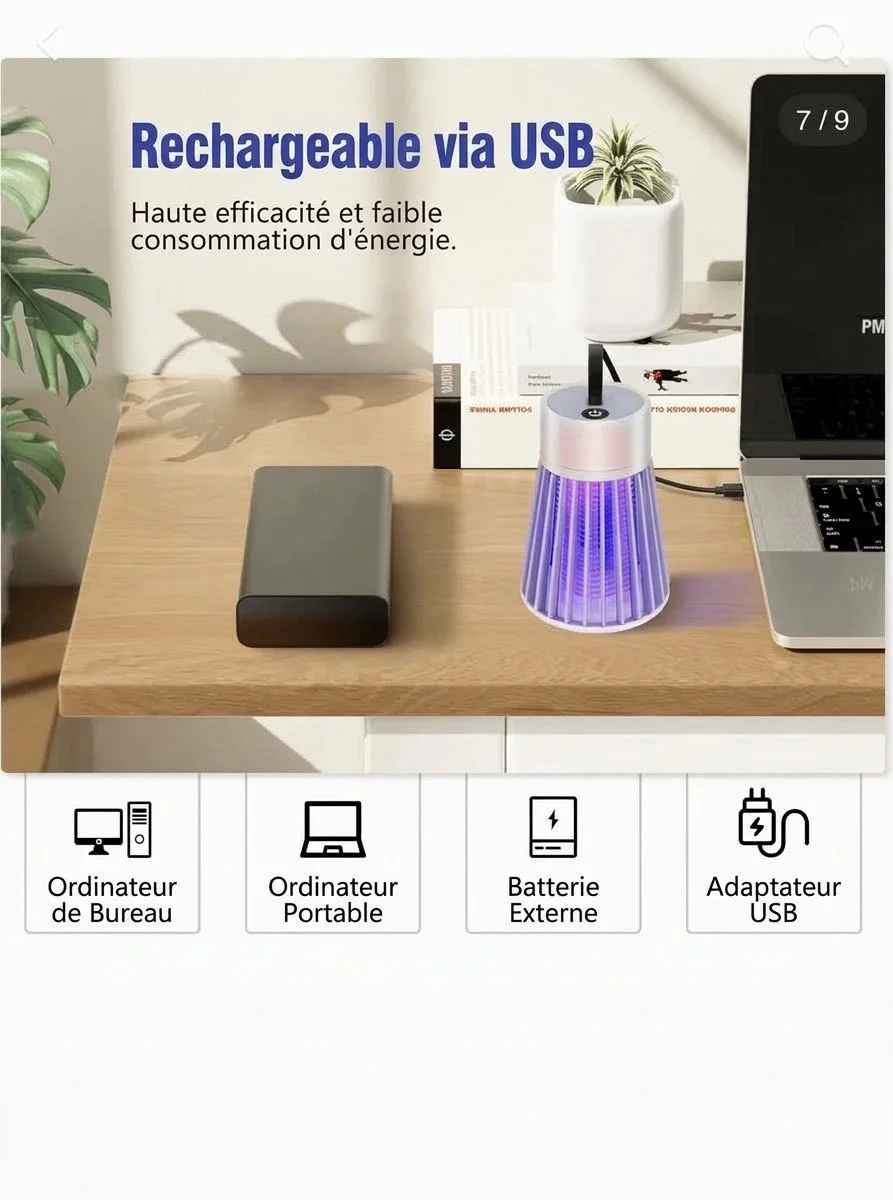 Lampe Électrique Anti-Moustiques
