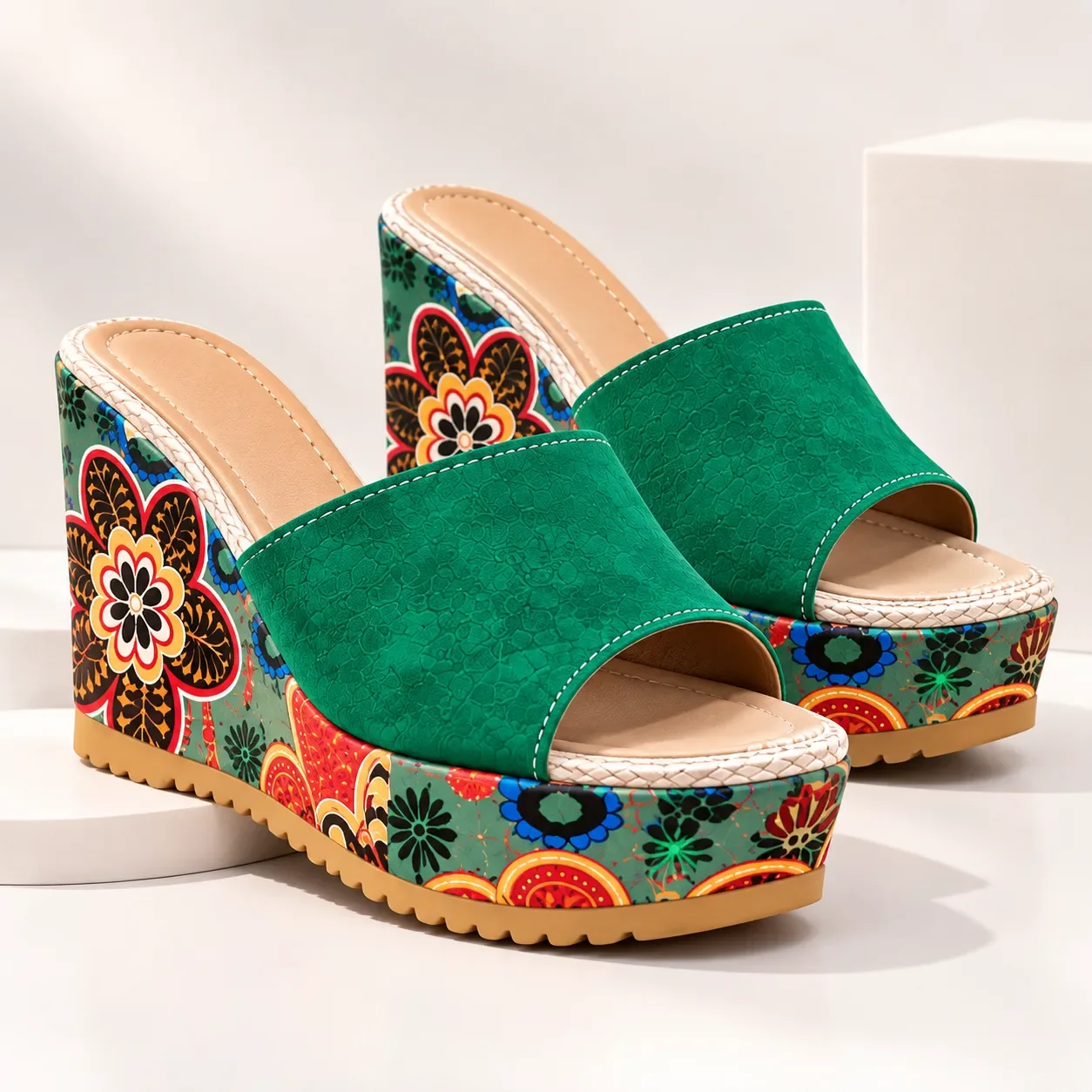 les Mules Compensées Florales (CIV)