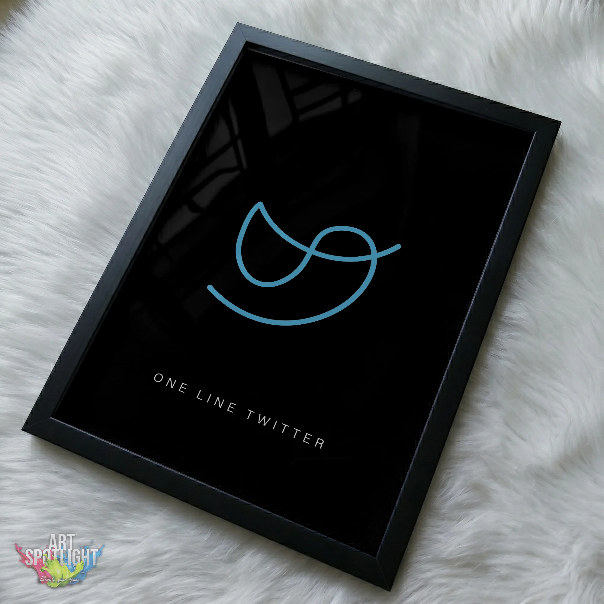 TWITTER ONE LINE LOGO