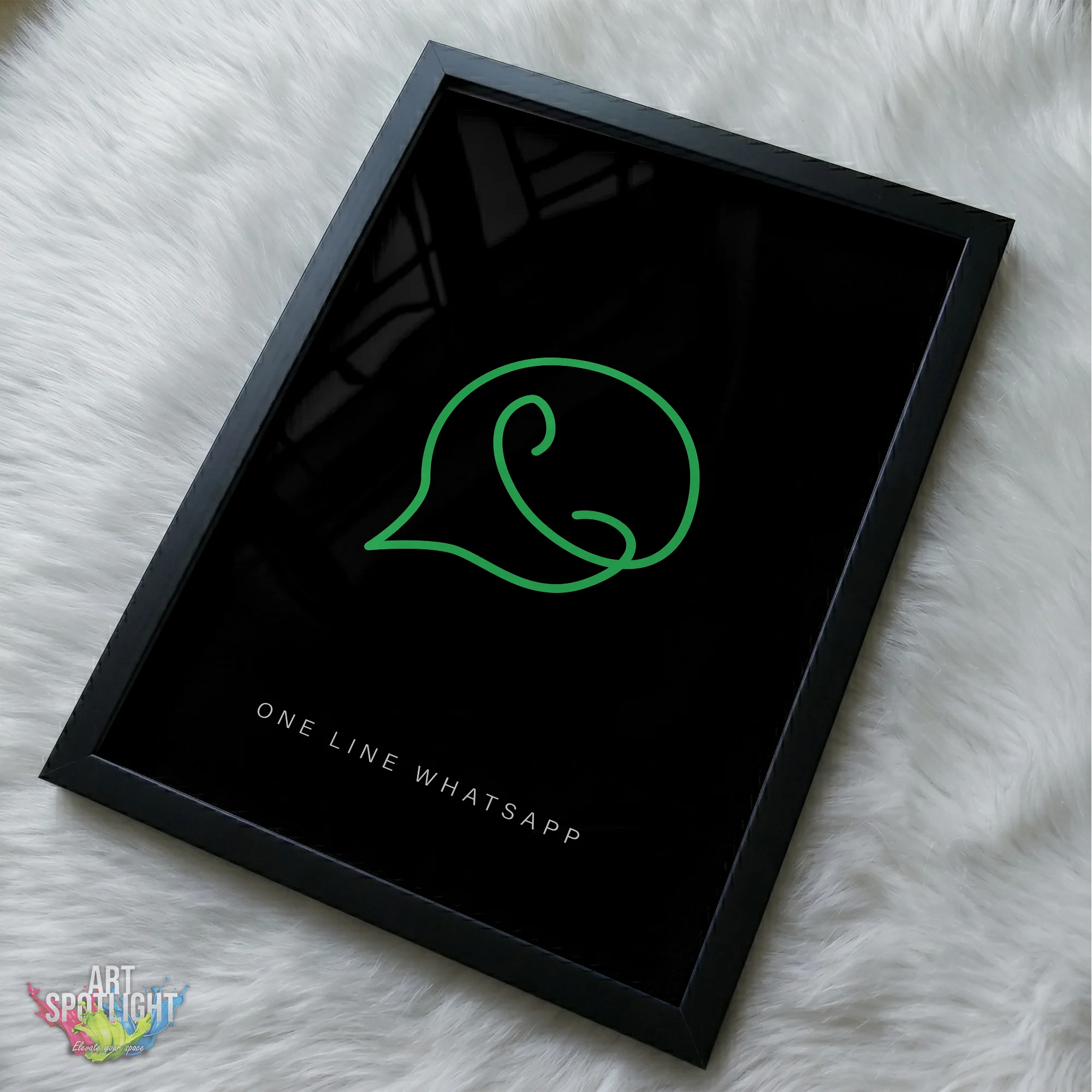 WHATSAPP ONE LINE LOGO