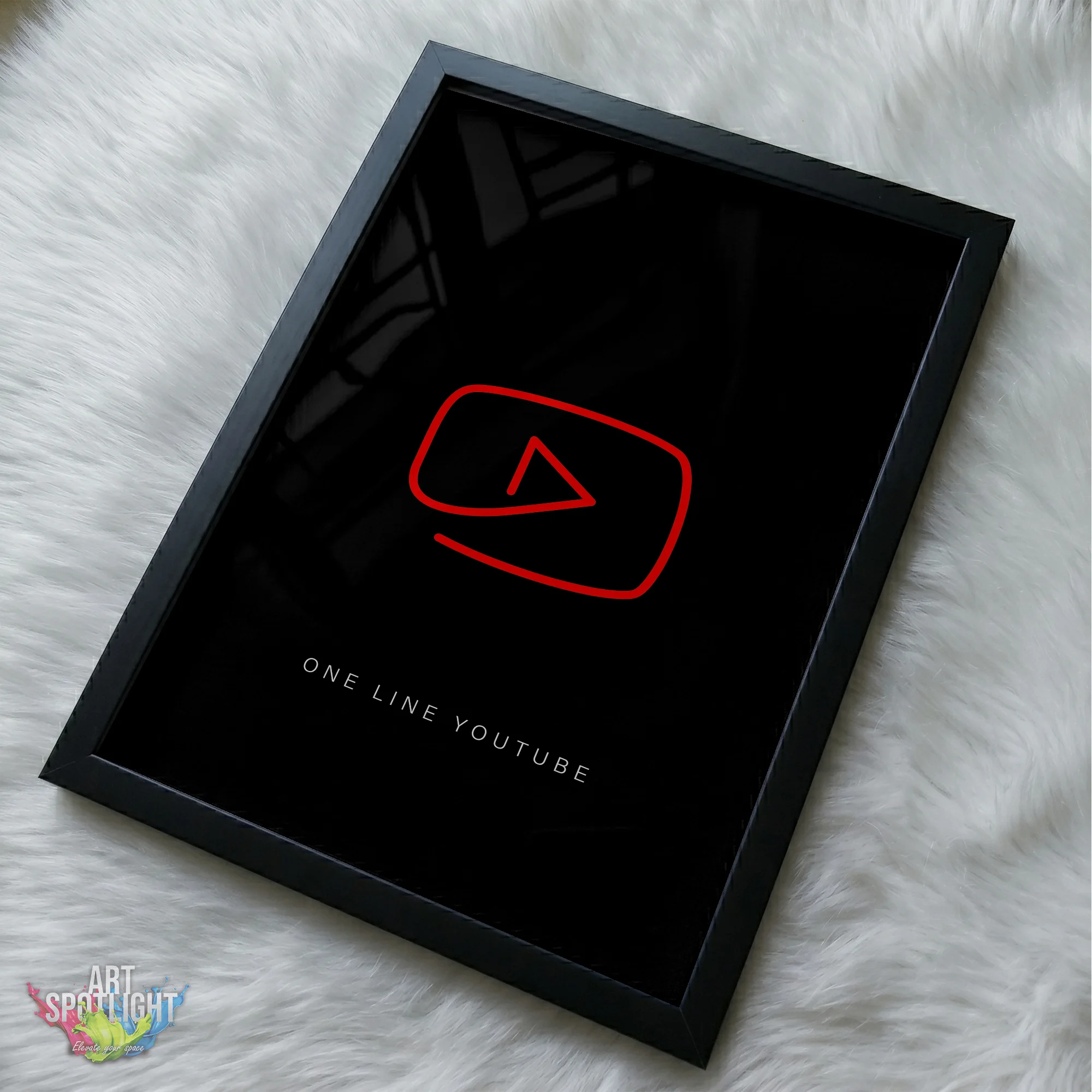 YOUTUBE ONE LINE LOGO