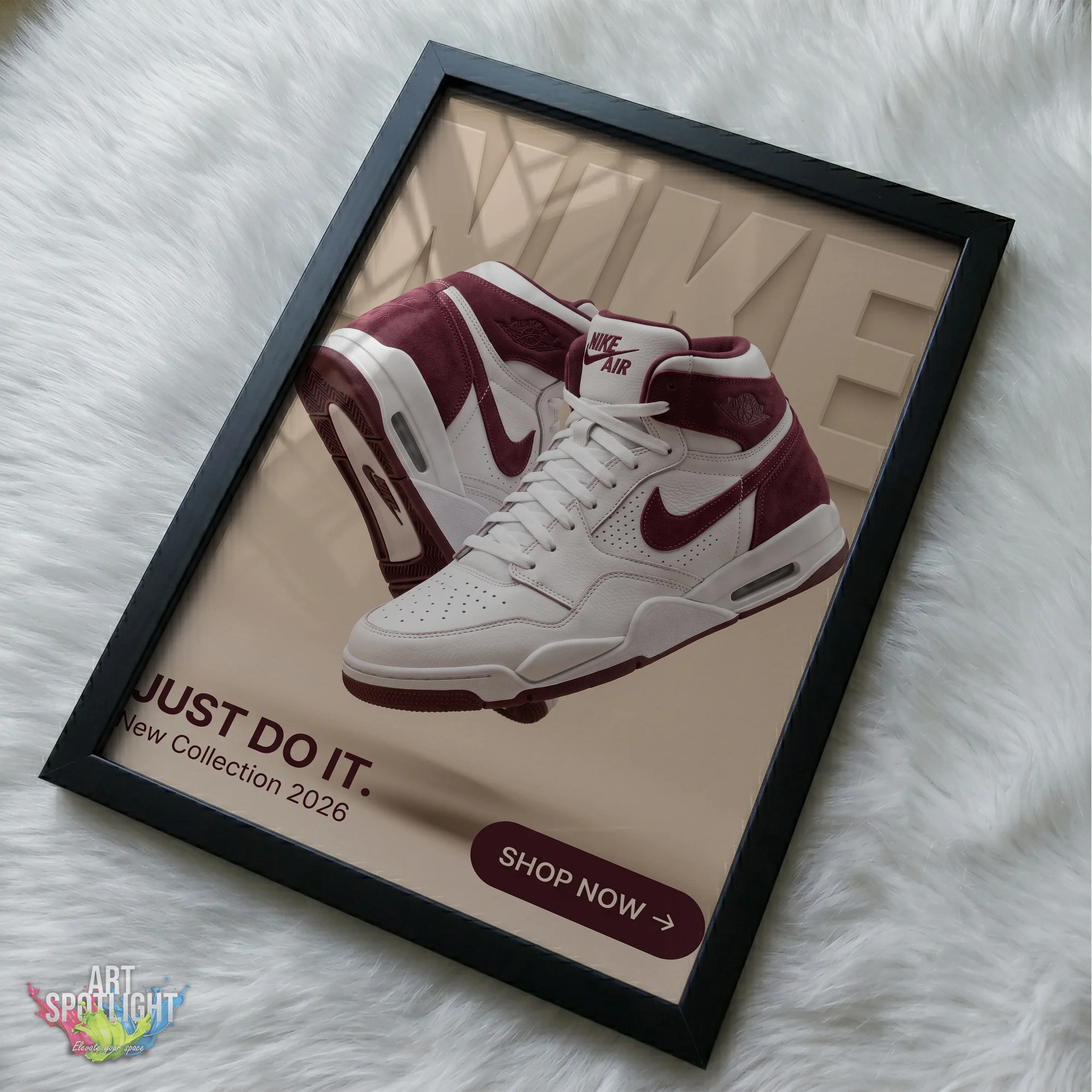 NIKE BURGUNDY HIGH TOPS