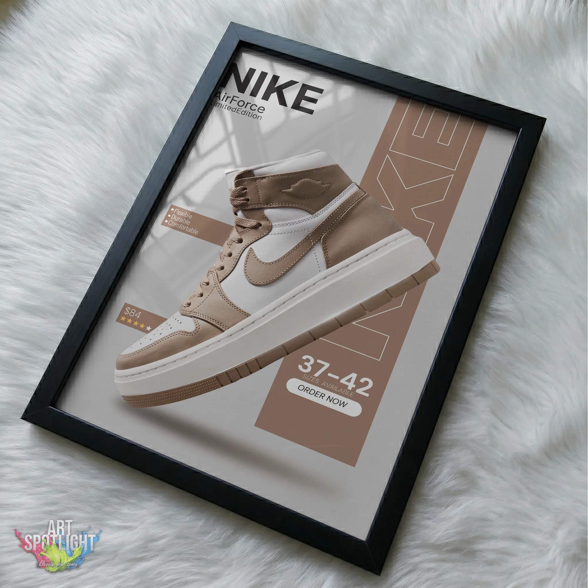 NIKE BEIGE HIGH TOP
