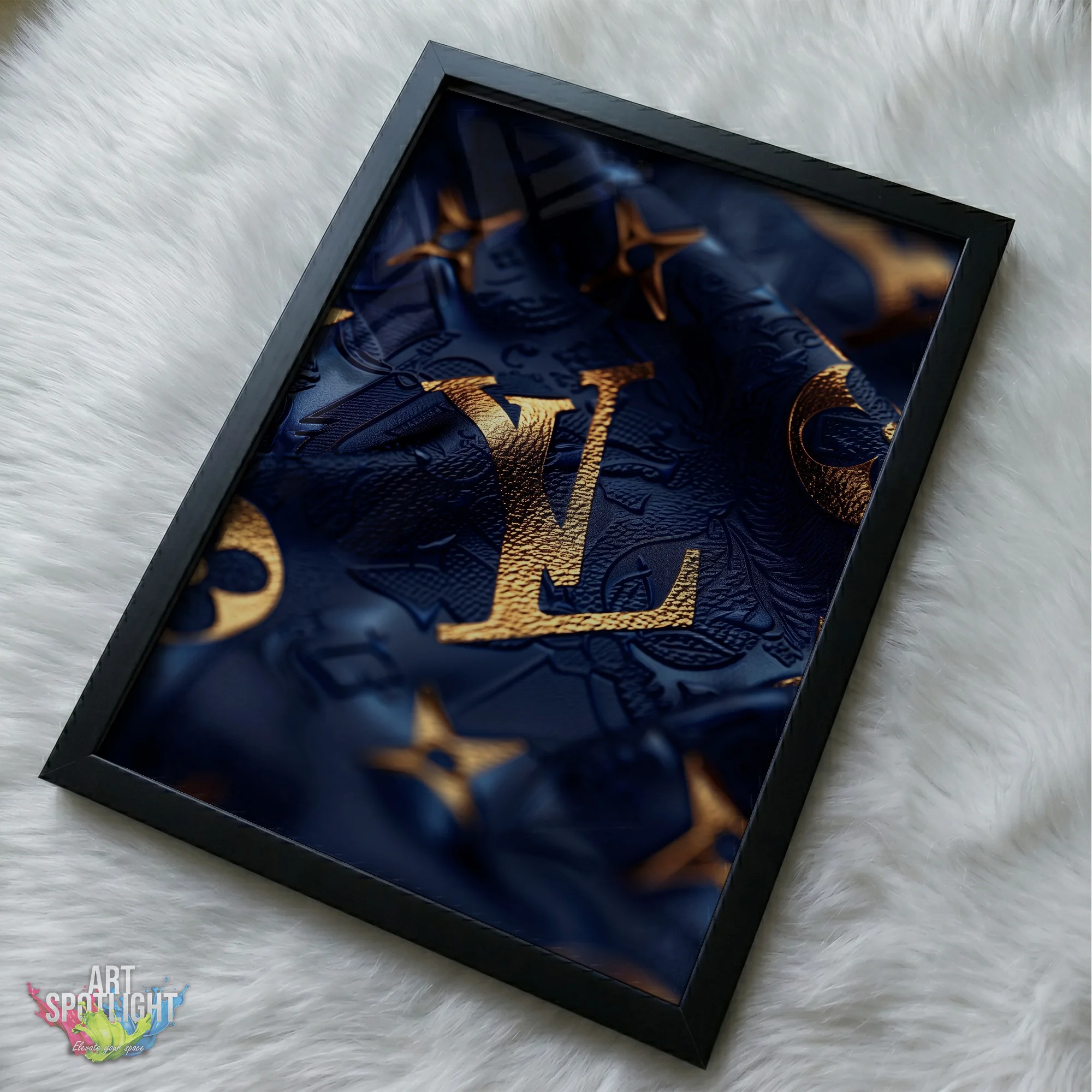 LOUIS VUITTON BLUE AND GOLD