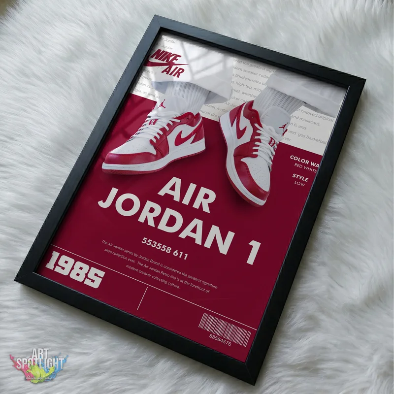 AIR JORDAN 1 RED LOW TOPS
