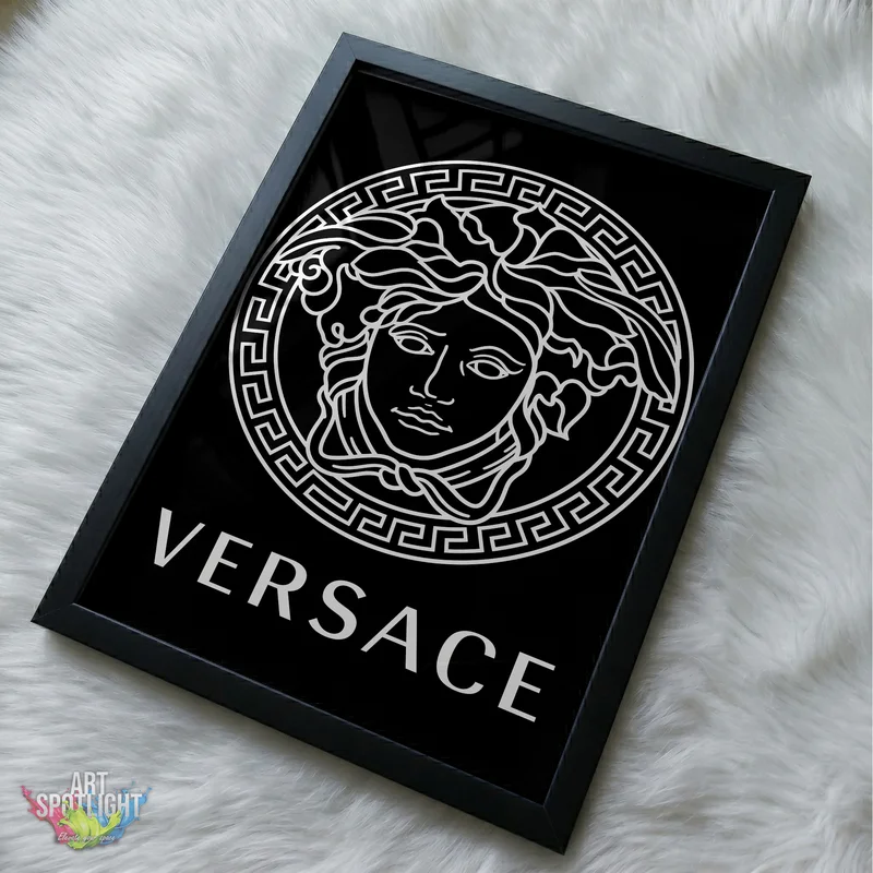 VERSACE MEDUSA WHITE LOGO
