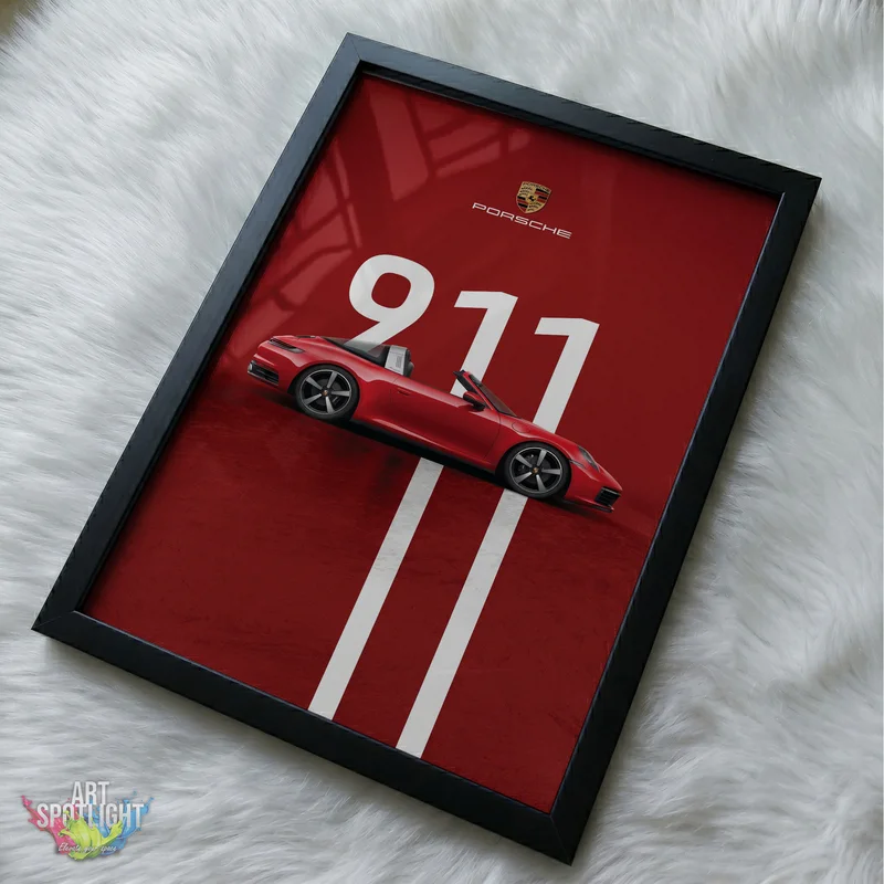 RED PORSCHE 911 TARGA