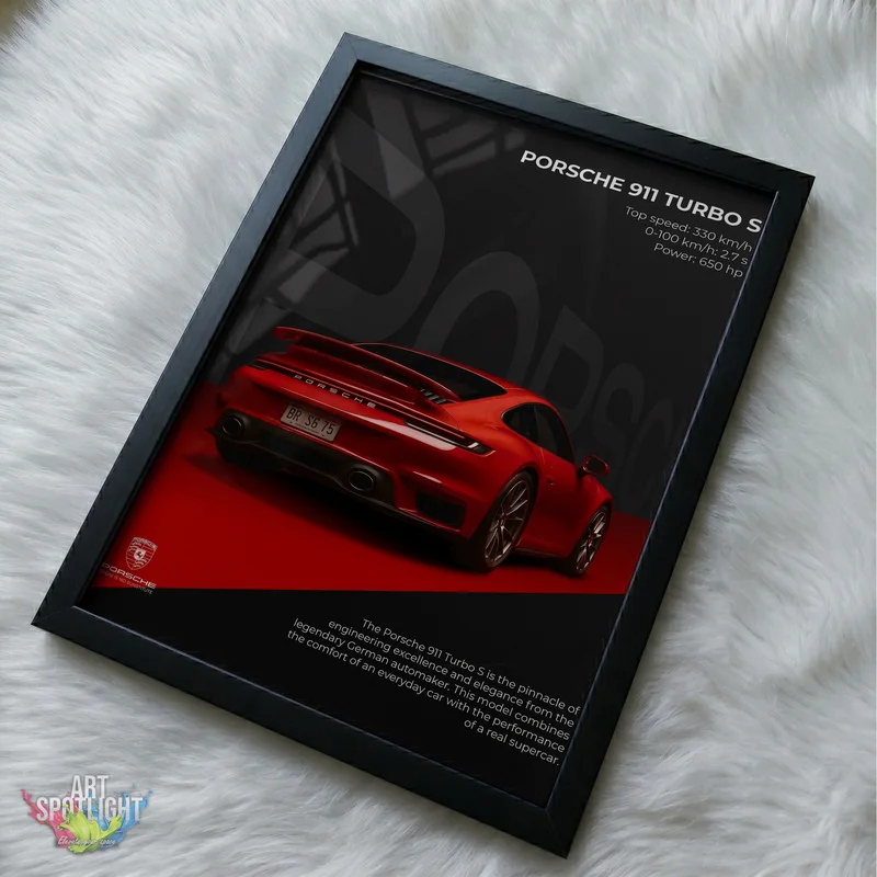 RED PORSCHE 911 TURBO S