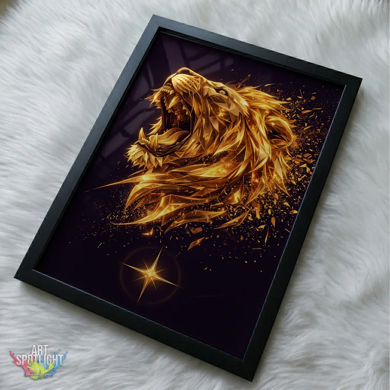 ROARING GOLDEN LION