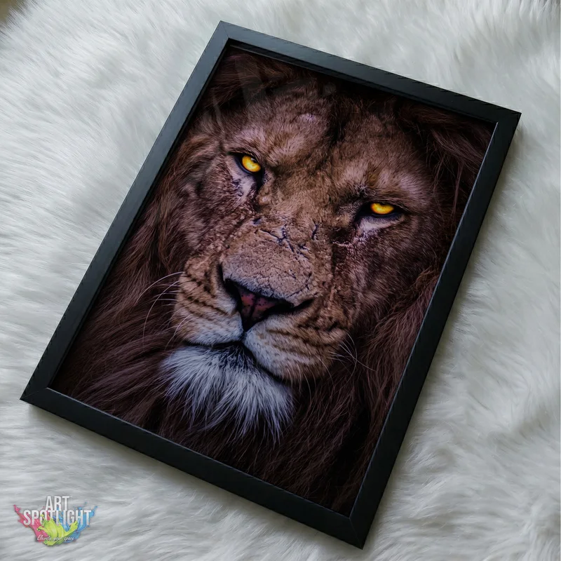 LION WITH AMBER EYES