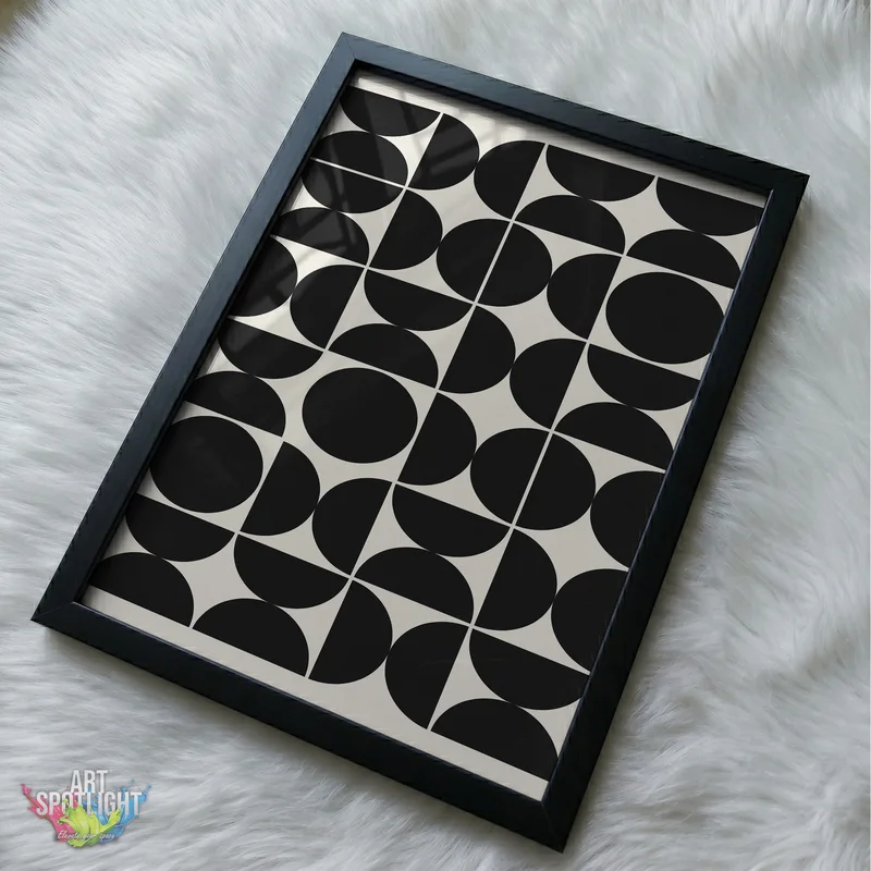 BLACK CIRCLES AND SEMICIRCLES