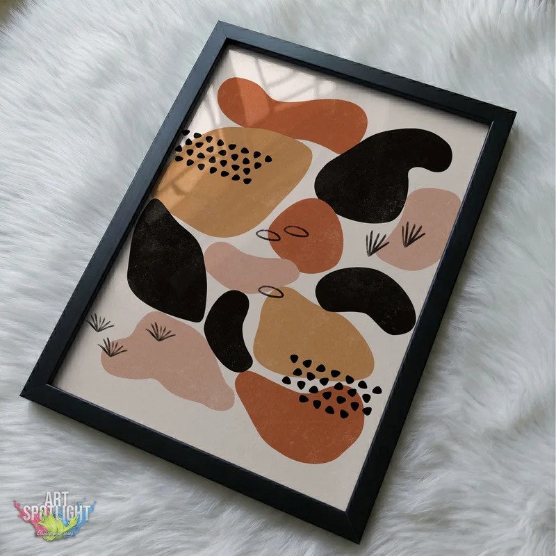 EARTH TONE ORGANIC SHAPES