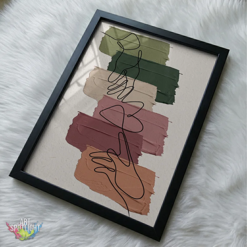 FLOWING LINES IN EARTH TONES