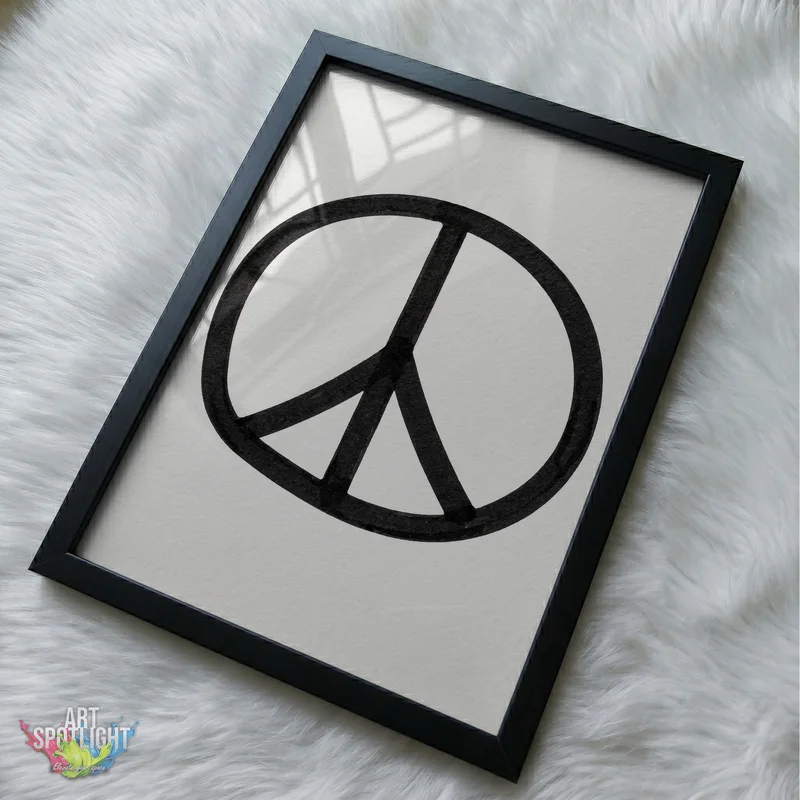 BLACK PEACE SYMBOL