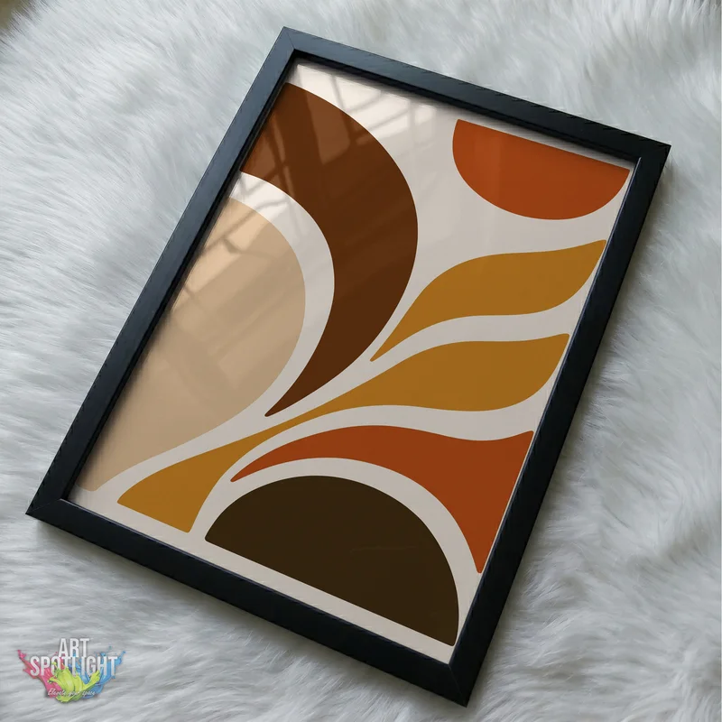 EARTH TONE ABSTRACT LEAVES