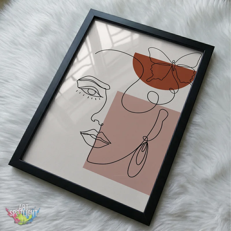 WOMAN WITH BUTTERFLY