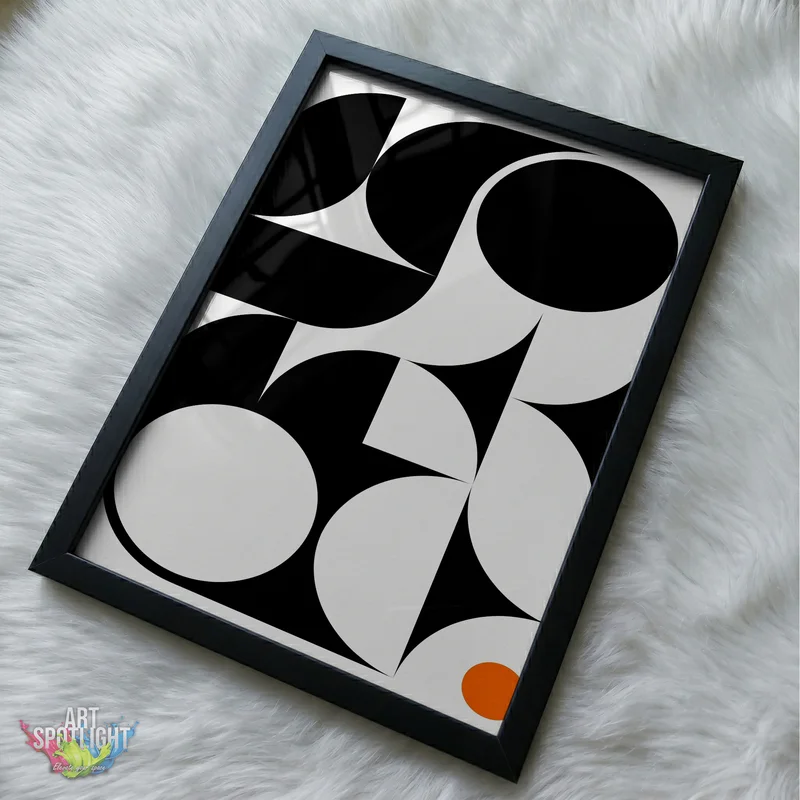 BLACK CURVES ORANGE CIRCLE
