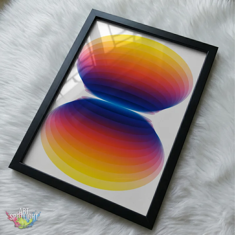 MIRRORED RAINBOW ELLIPSES