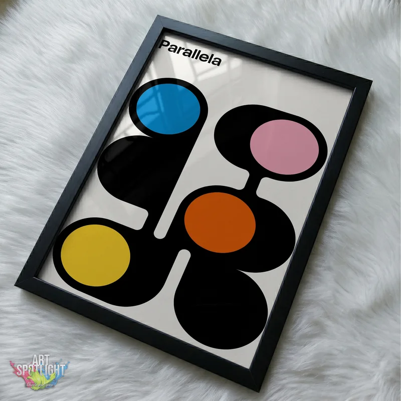 COLORFUL CIRCLES AND BLACK CURVES