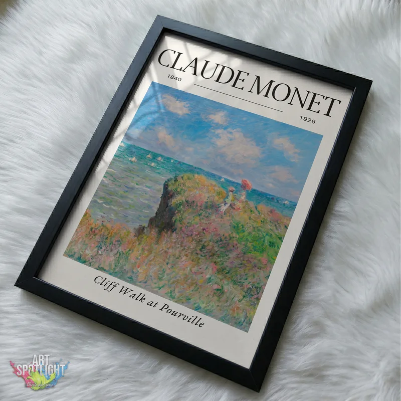 CLIFF WALK AT POURVILLE — CLAUDE MONET