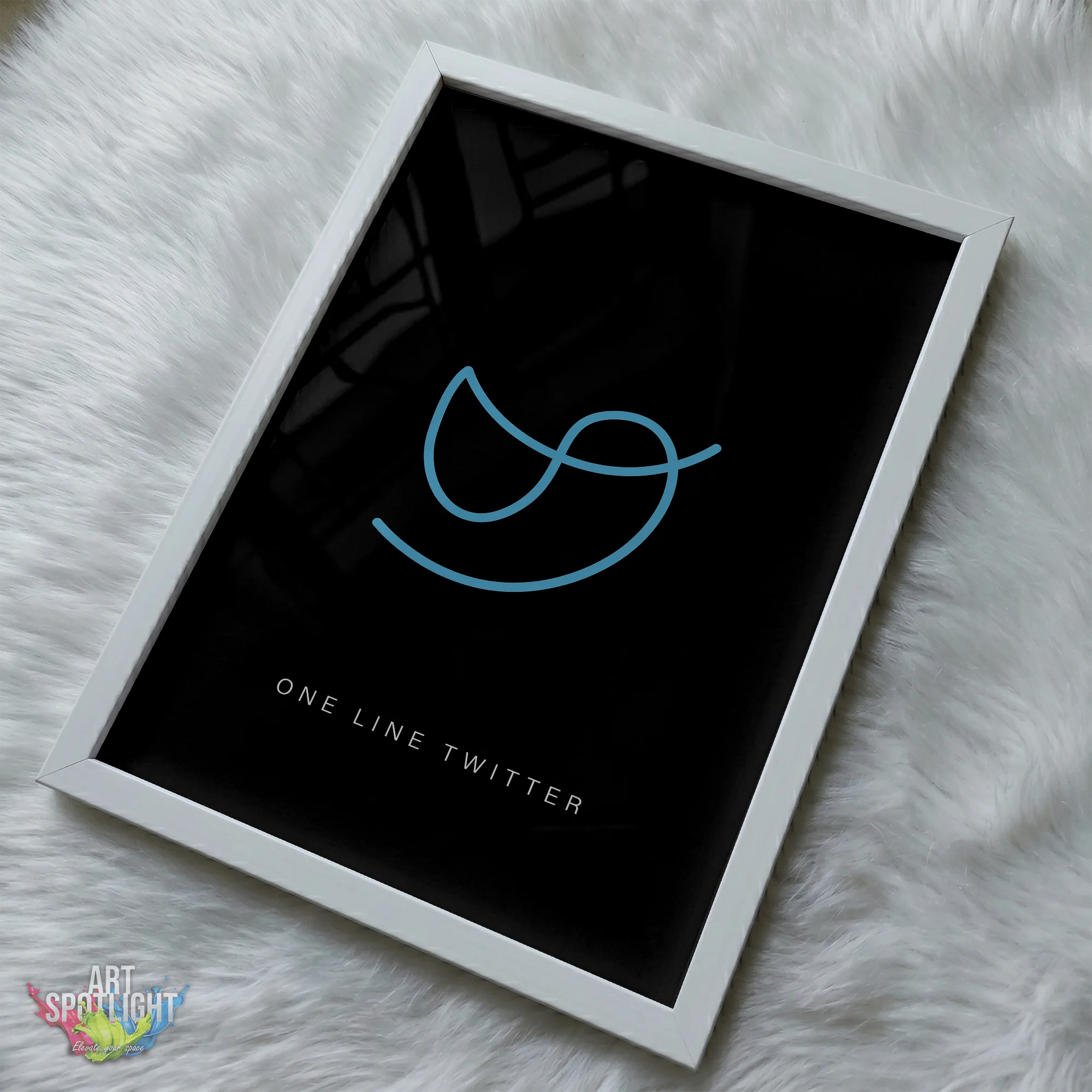 TWITTER ONE LINE LOGO