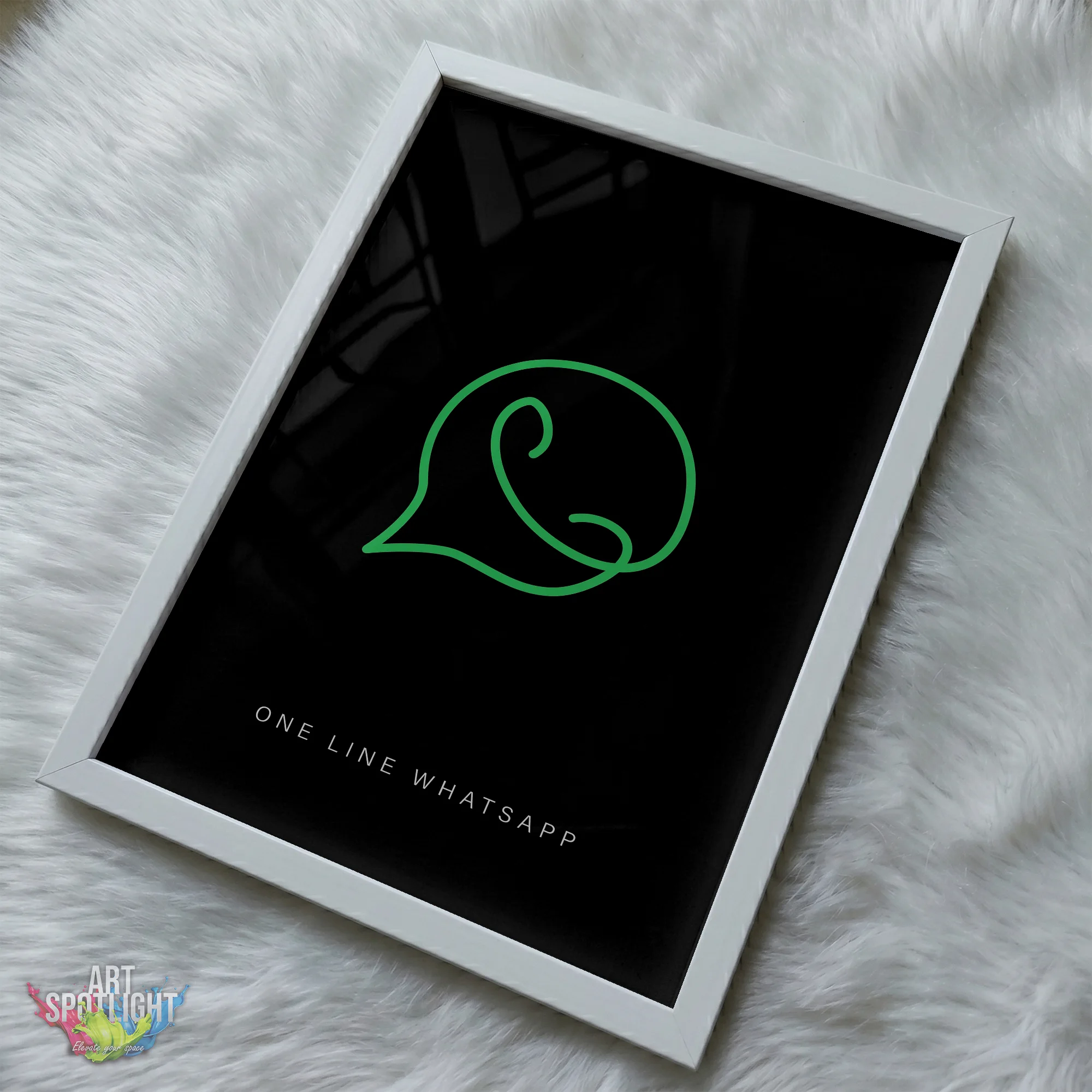 WHATSAPP ONE LINE LOGO