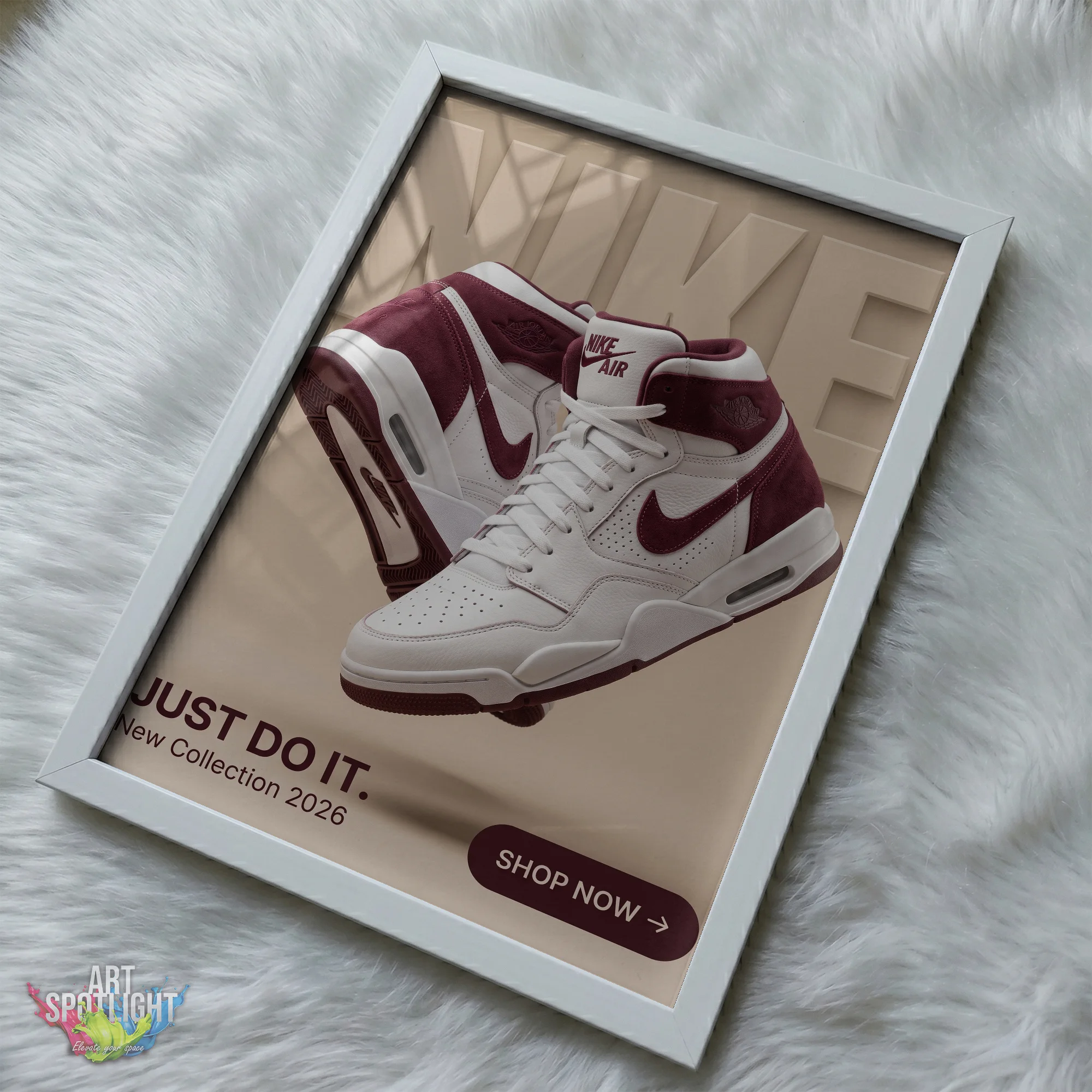 NIKE BURGUNDY HIGH TOPS