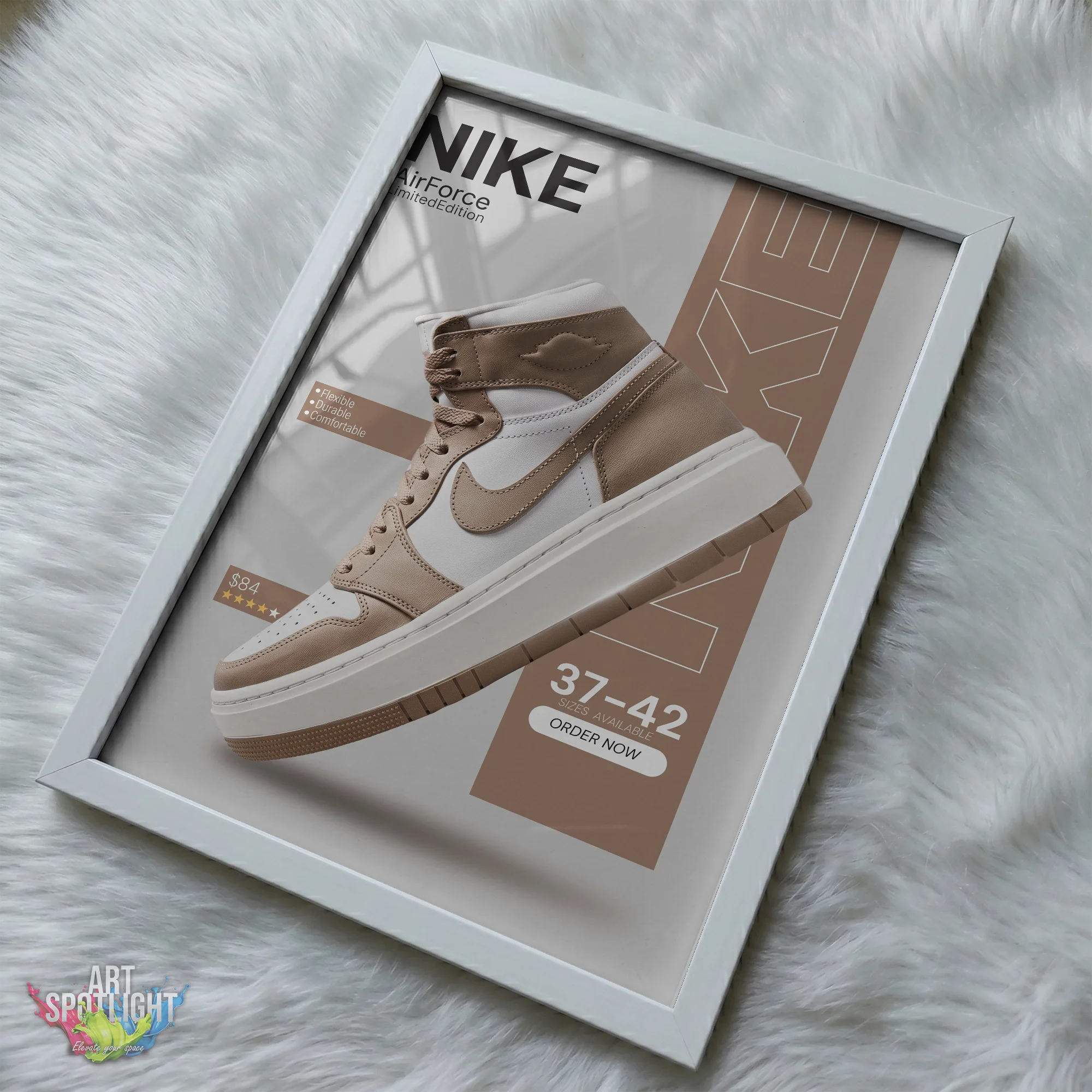 NIKE BEIGE HIGH TOP