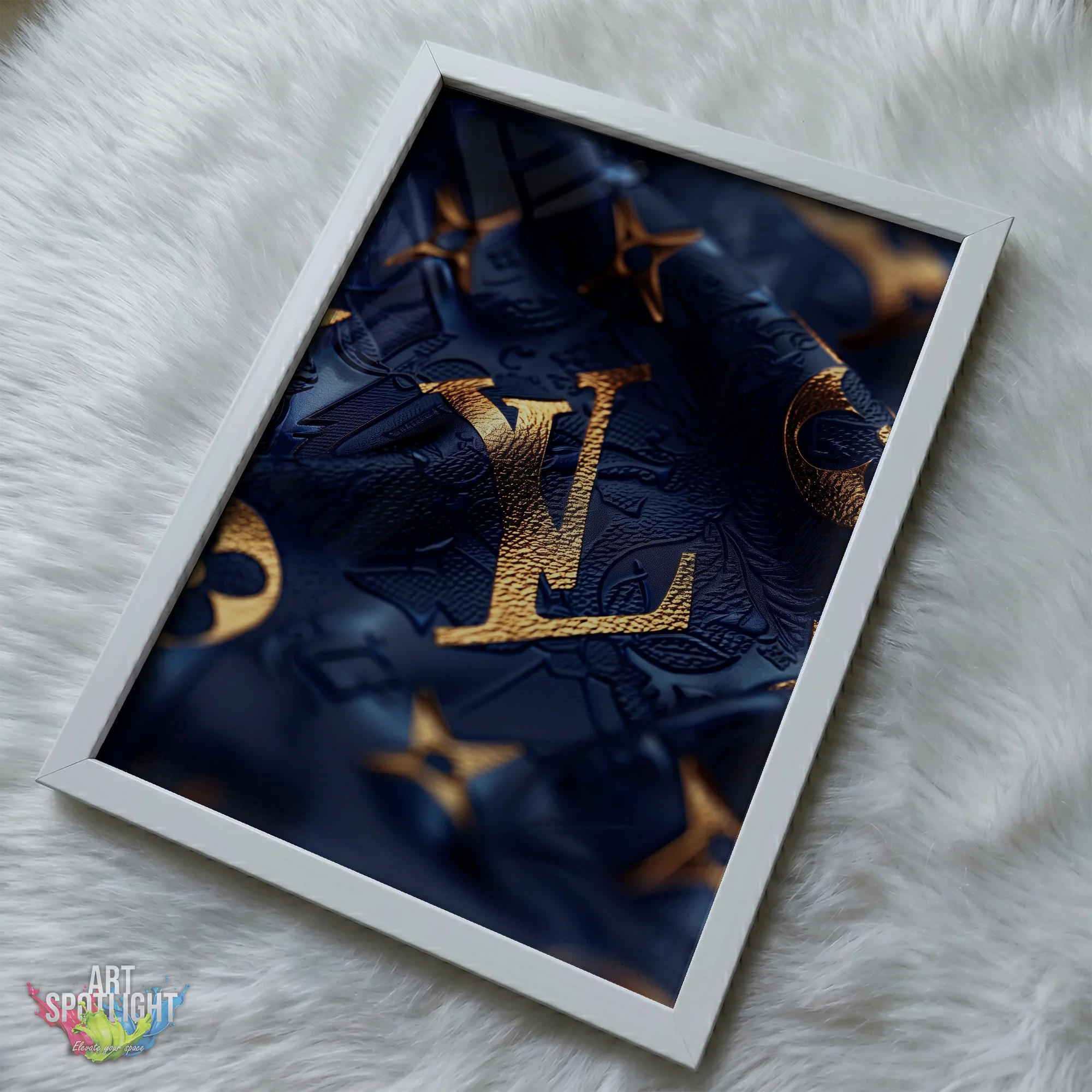 LOUIS VUITTON BLUE AND GOLD