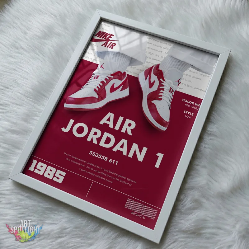 AIR JORDAN 1 RED LOW TOPS