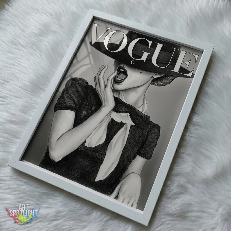 VOGUE BLACK HAT FASHION
