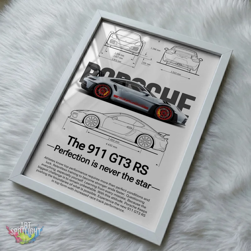 PORSCHE 911 GT3 RS BLUEPRINT