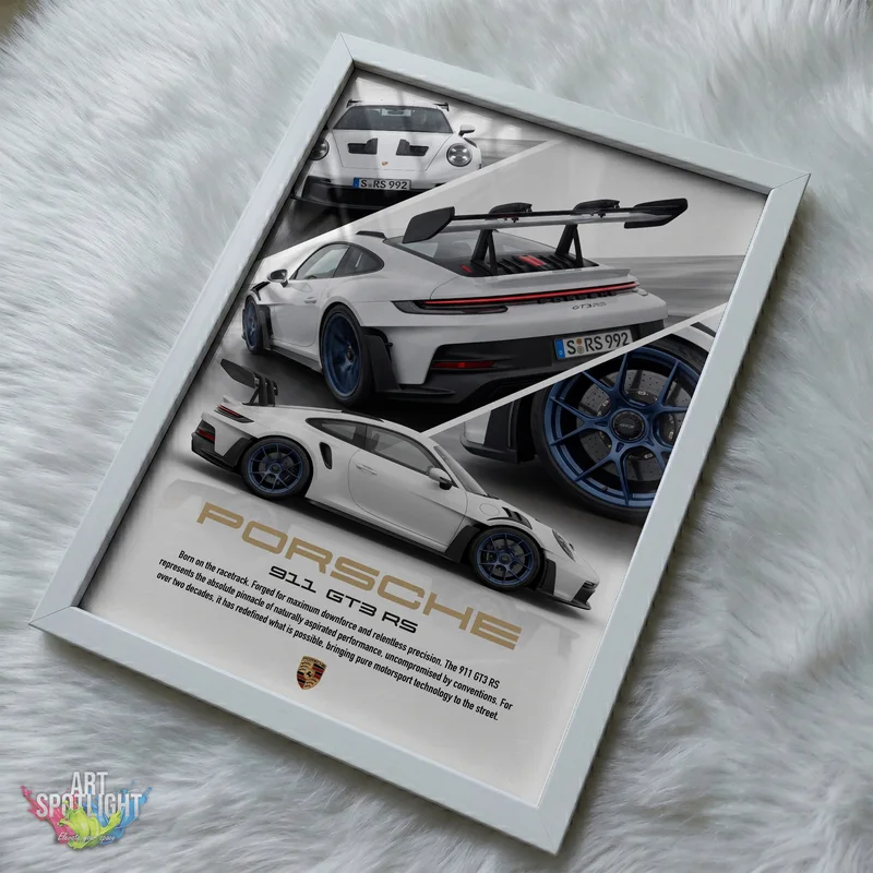 WHITE PORSCHE 911 GT3 RS