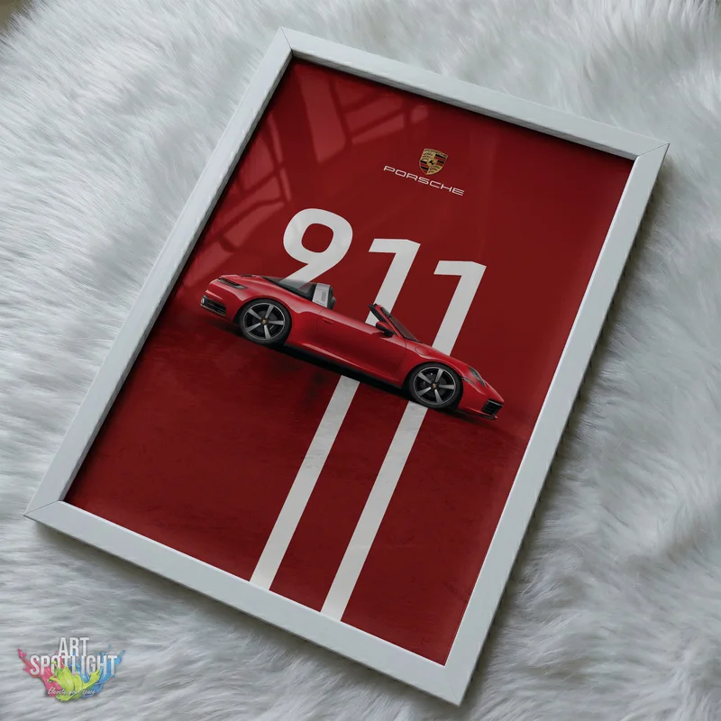 RED PORSCHE 911 TARGA