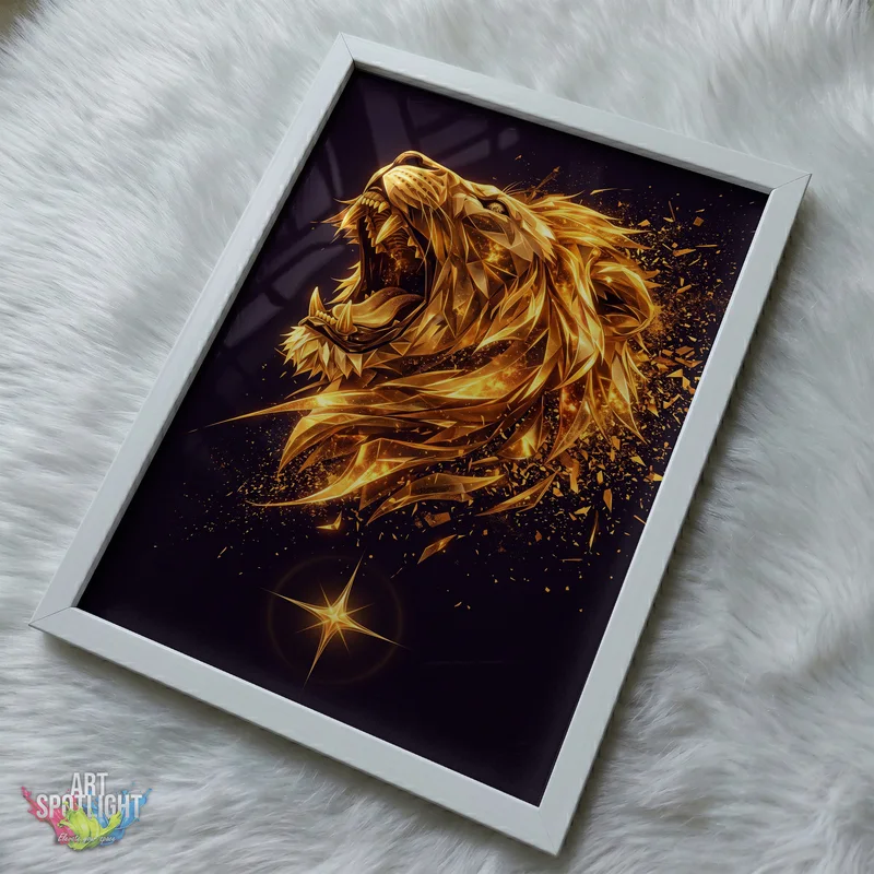 ROARING GOLDEN LION