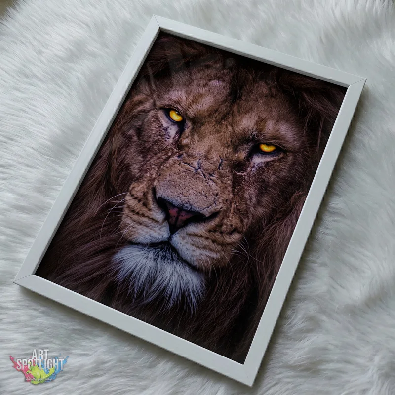 LION WITH AMBER EYES