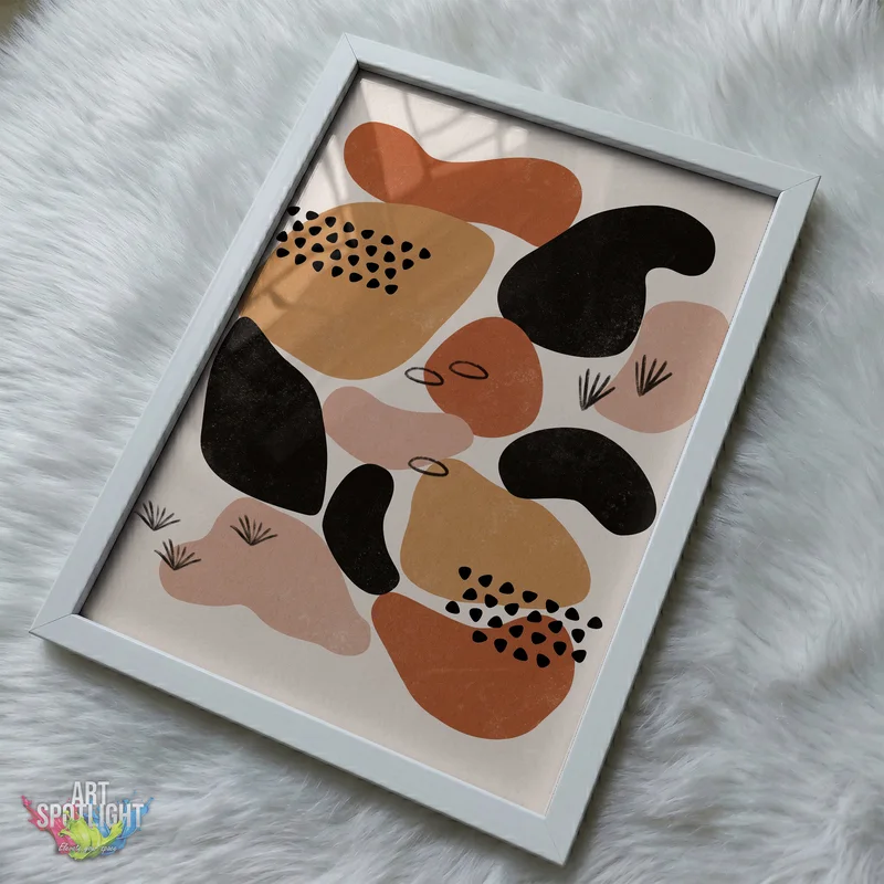 EARTH TONE ORGANIC SHAPES