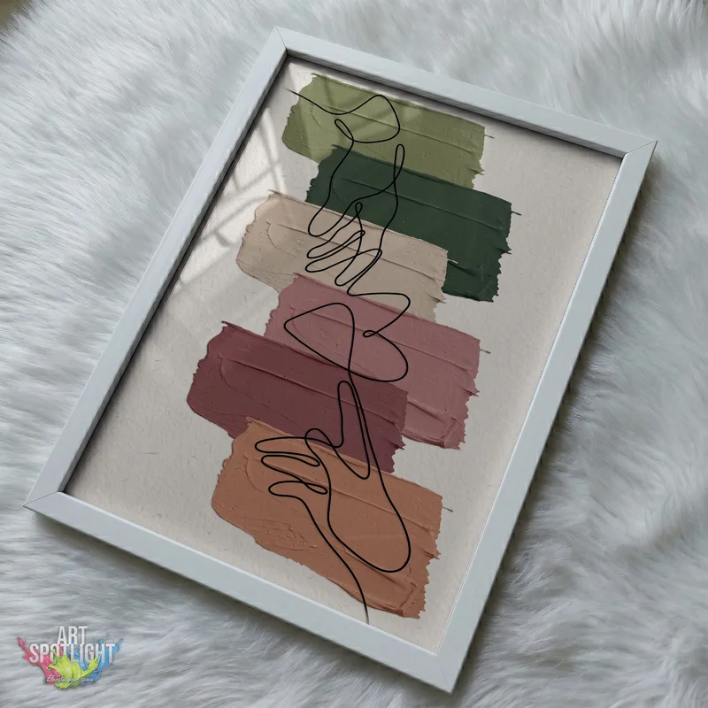 FLOWING LINES IN EARTH TONES