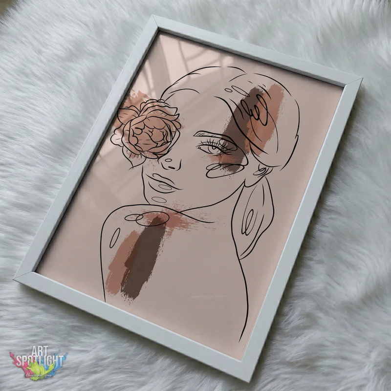 WOMAN WITH FLOWER