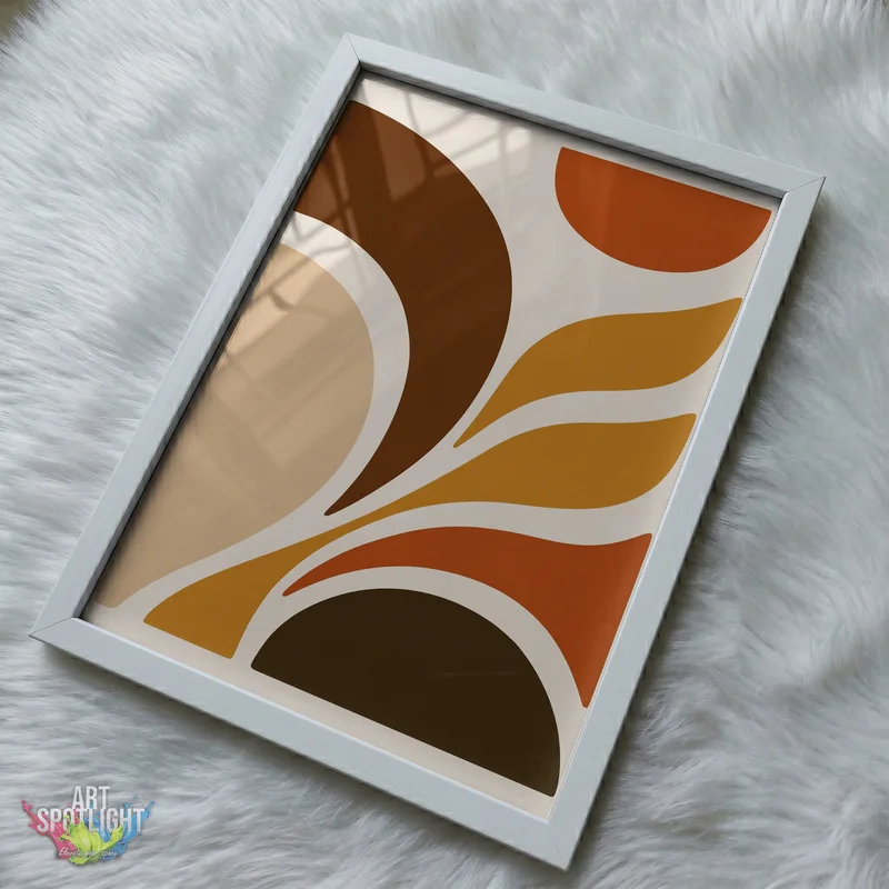 EARTH TONE ABSTRACT LEAVES