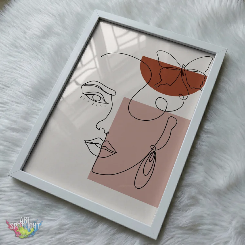 WOMAN WITH BUTTERFLY