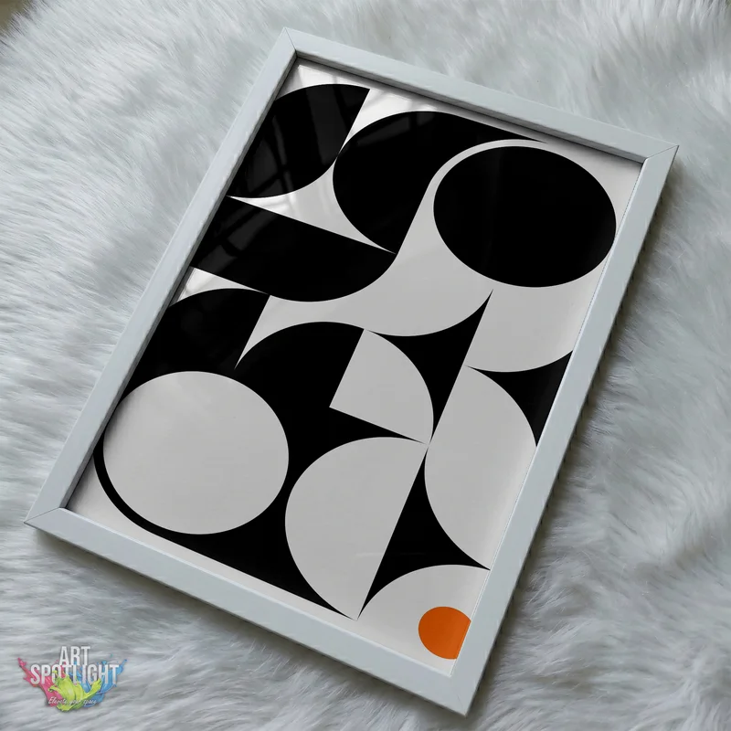 BLACK CURVES ORANGE CIRCLE
