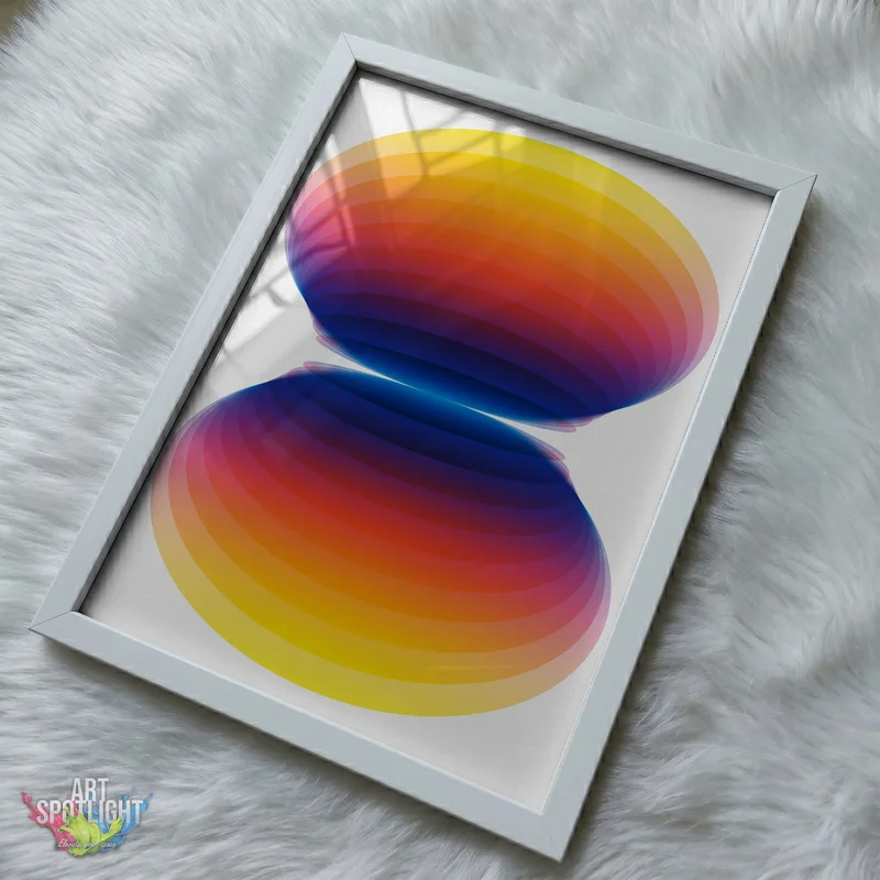 MIRRORED RAINBOW ELLIPSES