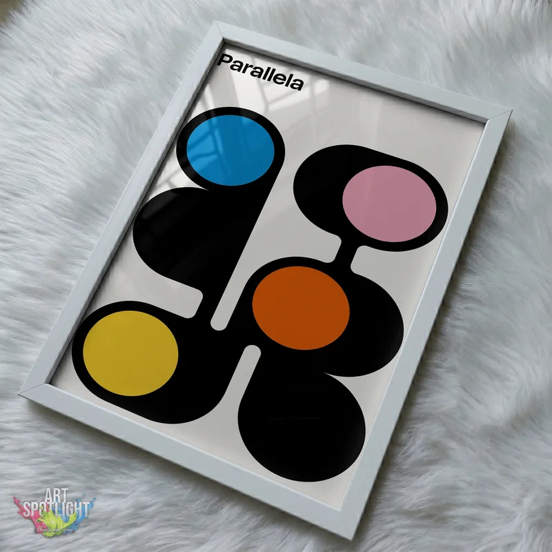 COLORFUL CIRCLES AND BLACK CURVES