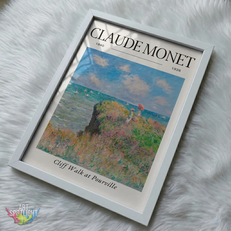 CLIFF WALK AT POURVILLE — CLAUDE MONET