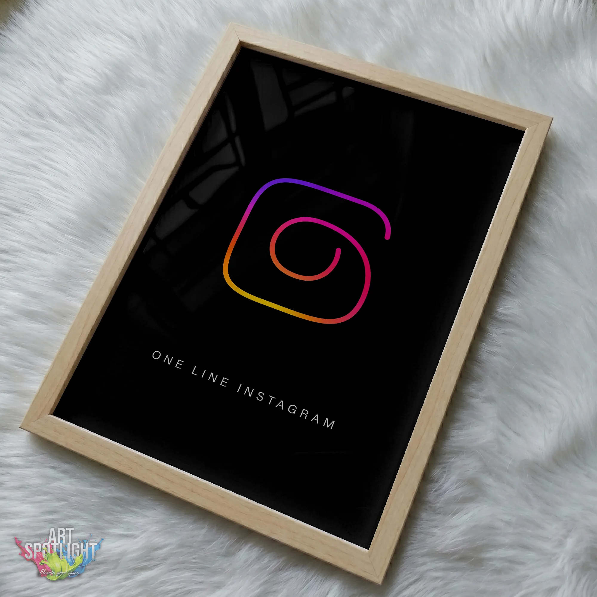 INSTAGRAM ONE LINE LOGO