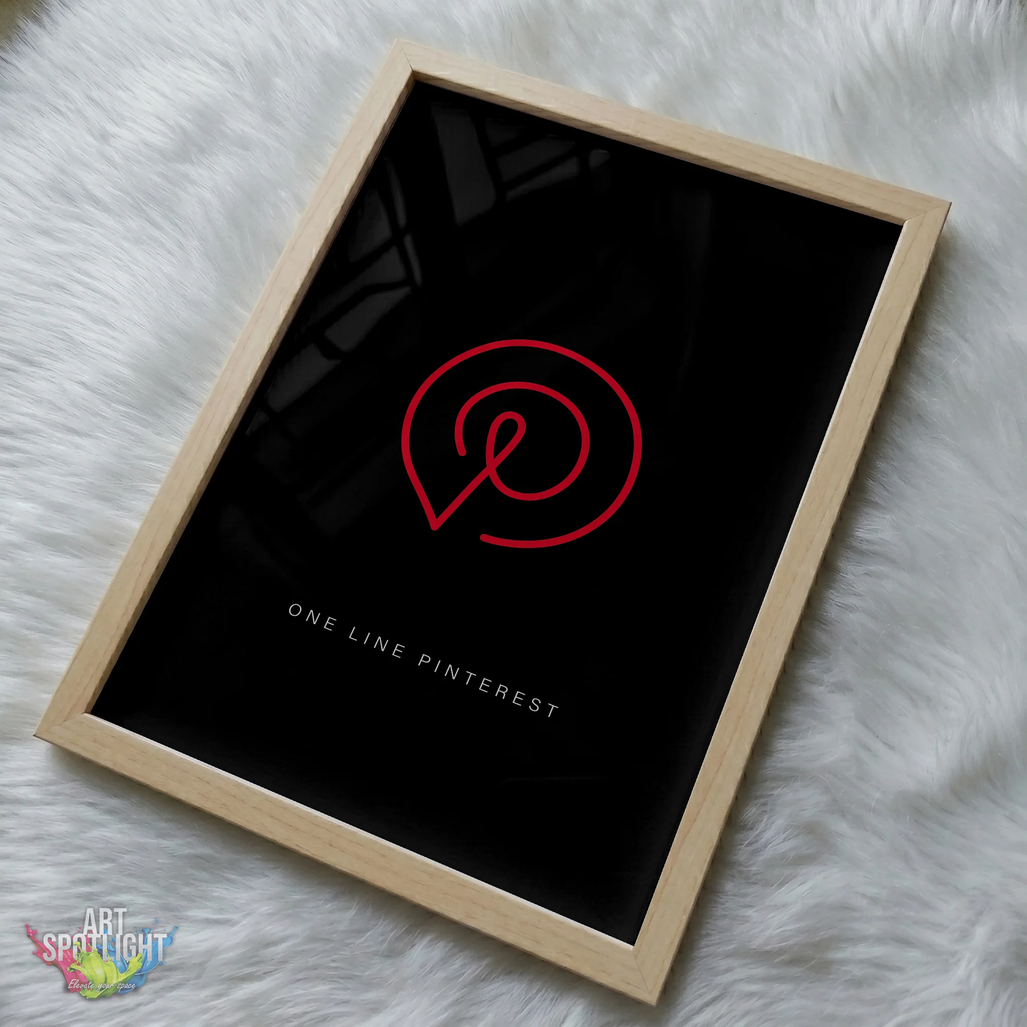 PINTEREST ONE LINE LOGO